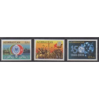 Acheter cette série de timbres d'Azerbaïdjan de l'année 2015 (No 901/903).