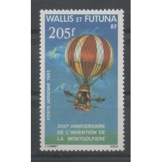 Timbres - Wallis et Futuna - Poste aérienne - 1983 - No PA 124 - ballons - dirigeables