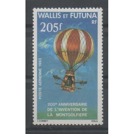 Wallis et Futuna - Poste aérienne - 1983 - No PA124 - ballons - dirigeables