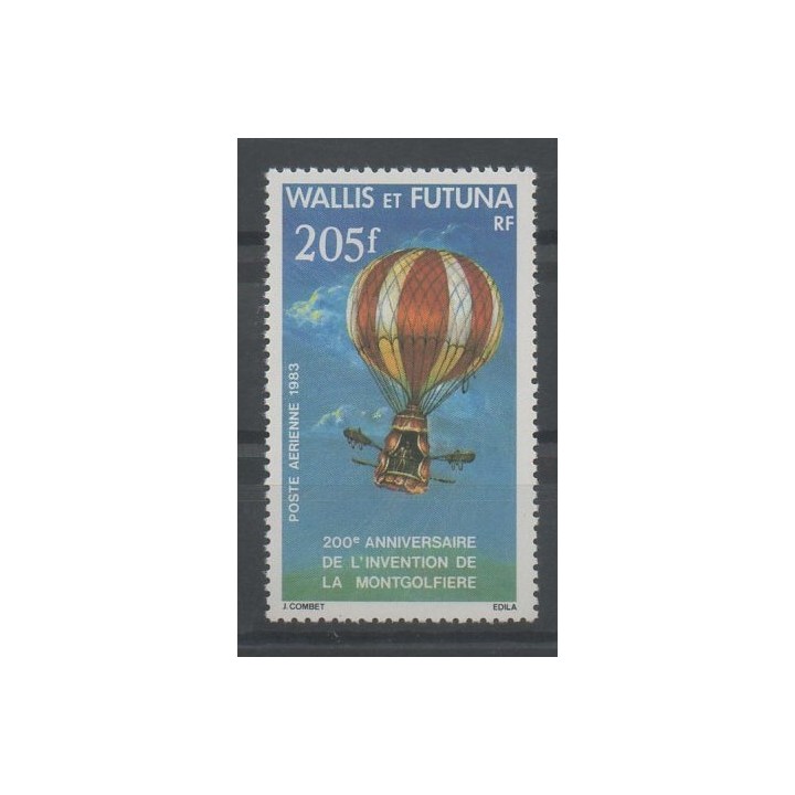 Timbres - Wallis et Futuna - Poste aérienne - 1983 - No PA 124 - ballons - dirigeables