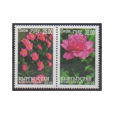 Kyrgyzstan - 2010 - Nb 504/505 - Roses