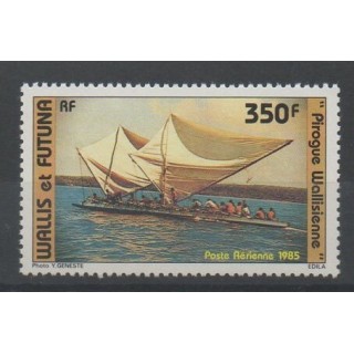 Timbres - Wallis et Futuna - Poste aérienne - 1985 - No PA 145 - bateaux