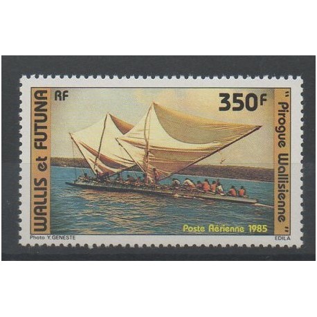 Wallis et Futuna - Poste aérienne - 1985 - No PA145 - bateaux