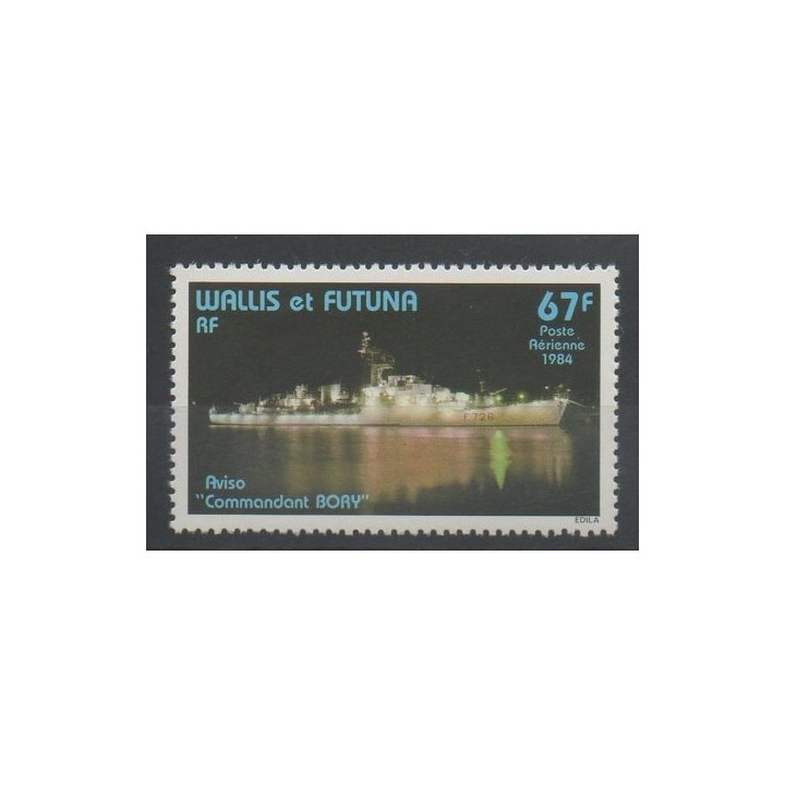 Timbres - Wallis et Futuna - Poste aérienne - 1984 - No PA 132 - bateaux