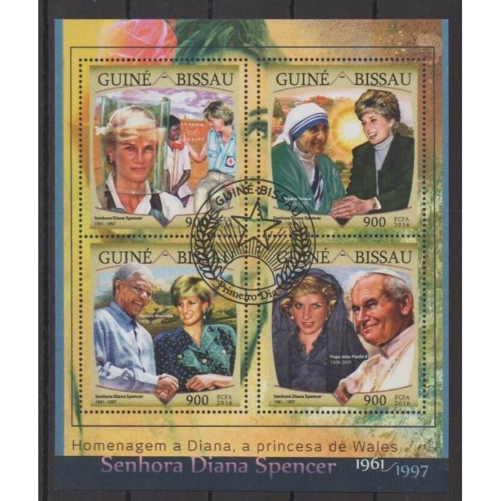 Buy this set of stamps of Guinea-Bissau of the year 2016 (Nb 6552/6555). - Used
