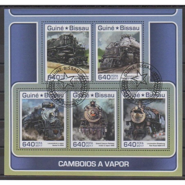 Acheter cette série de timbres de Guinée-Bissau de l'année 2017 (No 7199/7203). - Oblitéré