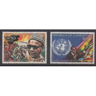 Buy this set of stamps of Guinea-Bissau of the year 1977 (Nb 45/46).