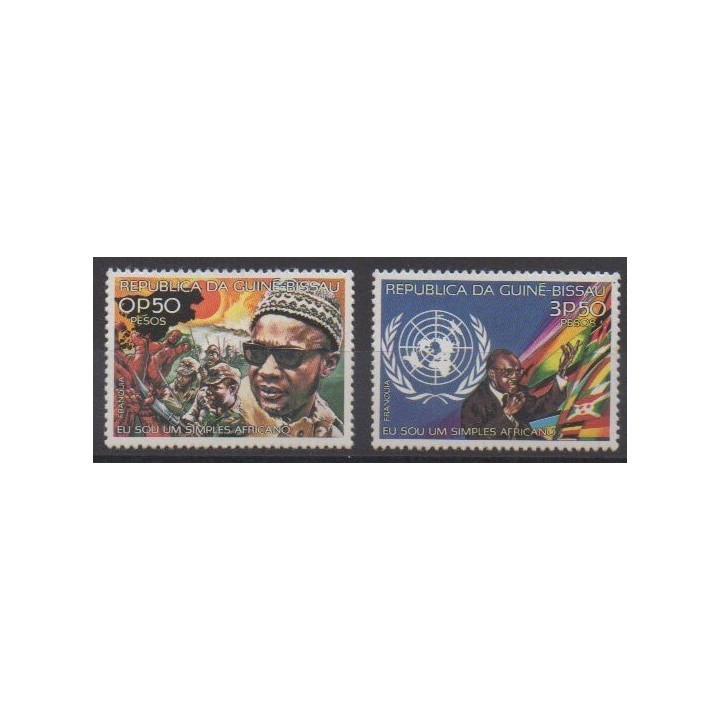 Acheter cette série de timbres de Guinée-Bissau de l'année 1977 (No 45/46).