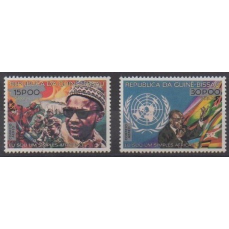Guinée-Bissau - 1977 - No PA23/PA24 - Célébrités
