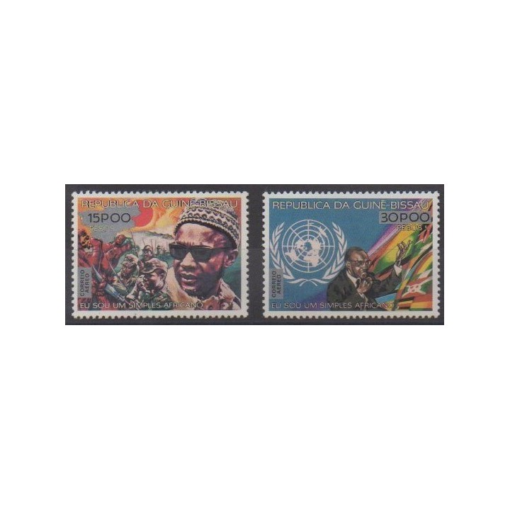 Acheter ces timbres de Guinée-Bissau de l'année 1977 (No PA23/PA24).