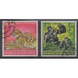 Guinée-Bissau - 1978 - No PA37/PA38 - Mammifères - Oblitérés