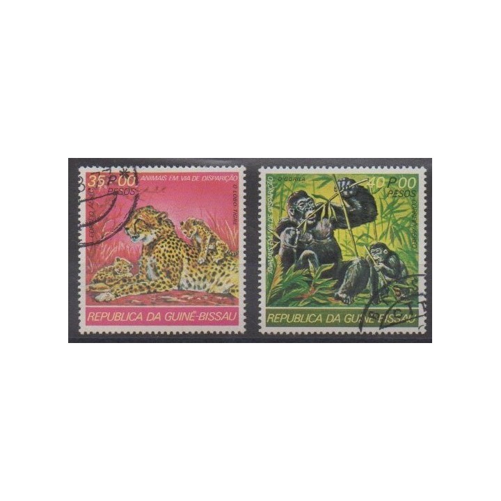 Acheter ces timbres de Guinée-Bissau de l'année 1978 (No PA37/PA38). - Oblitéré