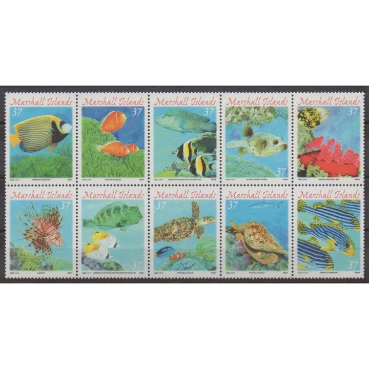 Buy this set of stamps of Marshall of the year 2004 (Nb 1785/1794).