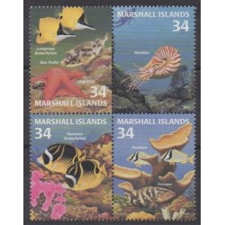 Marshall - 2001 - Nb 1414/1417 - Sea life
