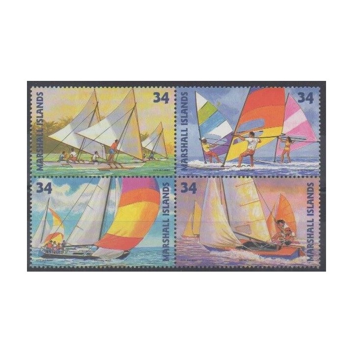 Acheter cette série de timbres de Marshall de l'année 2001 (No 1399/1402).