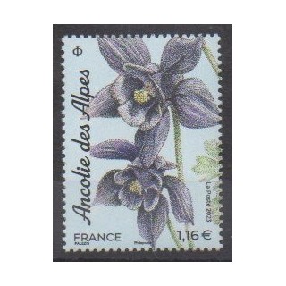 Acheter ce timbre de France de l'année 2023 (Ancolie des Alpes).