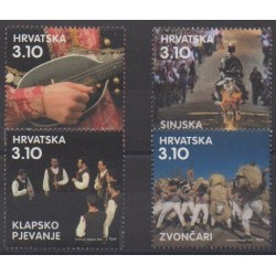 Croatia - 2015 - Nb 1107/1110 - Music - Folklore