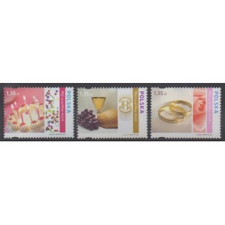 Acheter cette série de timbres de Pologne de l'année 2007 (No 4043/4045).