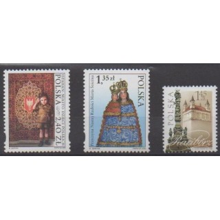Acheter cette série de timbres de Pologne de l'année 2008 (No 4101/4103).