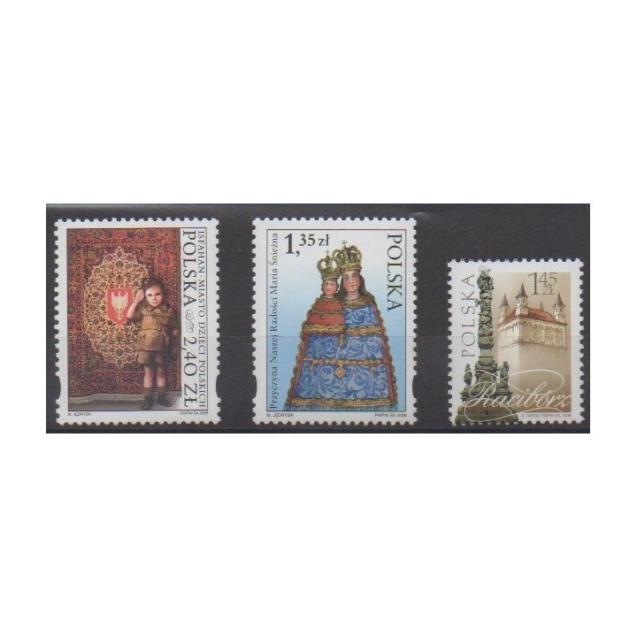 Buy this set of stamps of Poland of the year 2008 (Nb 4101/4103).