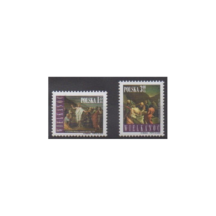 Acheter cette série de timbres de Pologne de l'année 2009 (No 4149/4150).