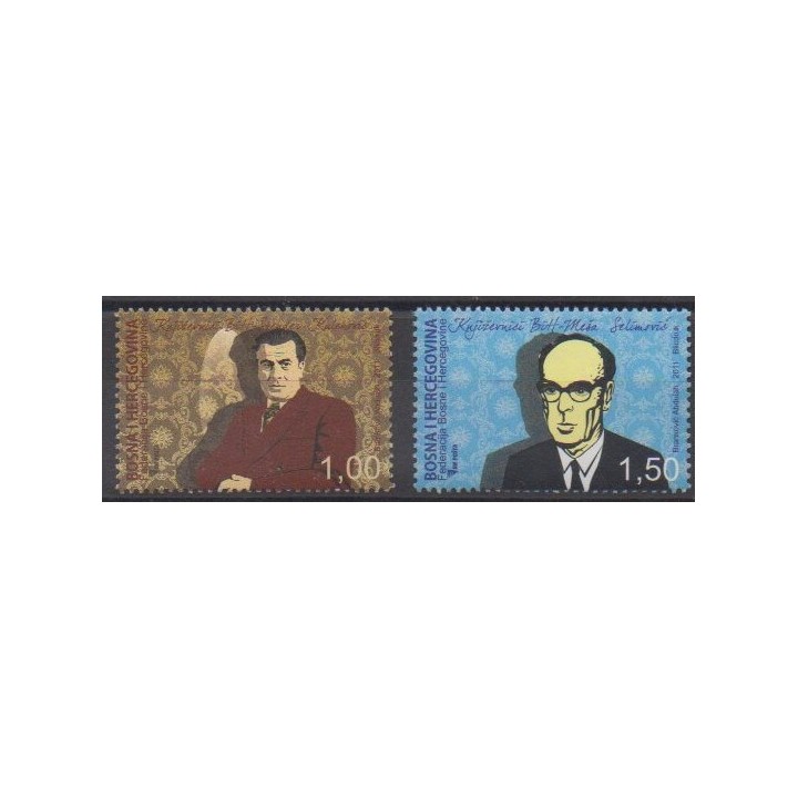 Acheter cette série de timbres de Bosnie-Herzégovine de l'année 2011 (No 654/655).