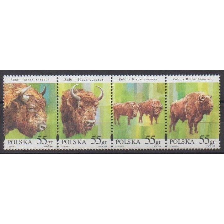 Acheter cette série de timbres de Pologne de l'année 1996 (No 3415/3418).
