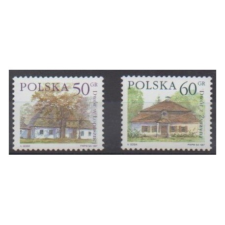 Pologne - 1997 - No 3432/3433 - Architecture
