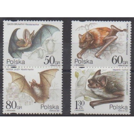 Poland - 1997 - Nb 3436/3439 - Mamals