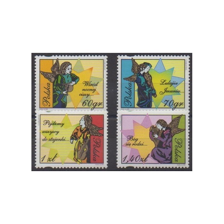 Acheter cette série de timbres de Pologne de l'année 1999 (No 3573/3576).