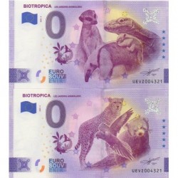 Billet souvenir - 27 - Biotropica - Les jardins animaliers - 2023 - No 4321- Les 2 billets