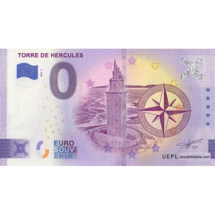 Euro banknote memory - 2022 - Torre de Hercules - ()