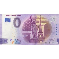 Euro banknote memory - 75 - Paris - New York - 2023-6