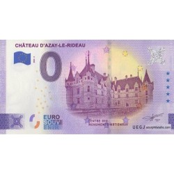 Euro banknote memory - 37 - Château d'Azay-le-Rideau - 2023-2