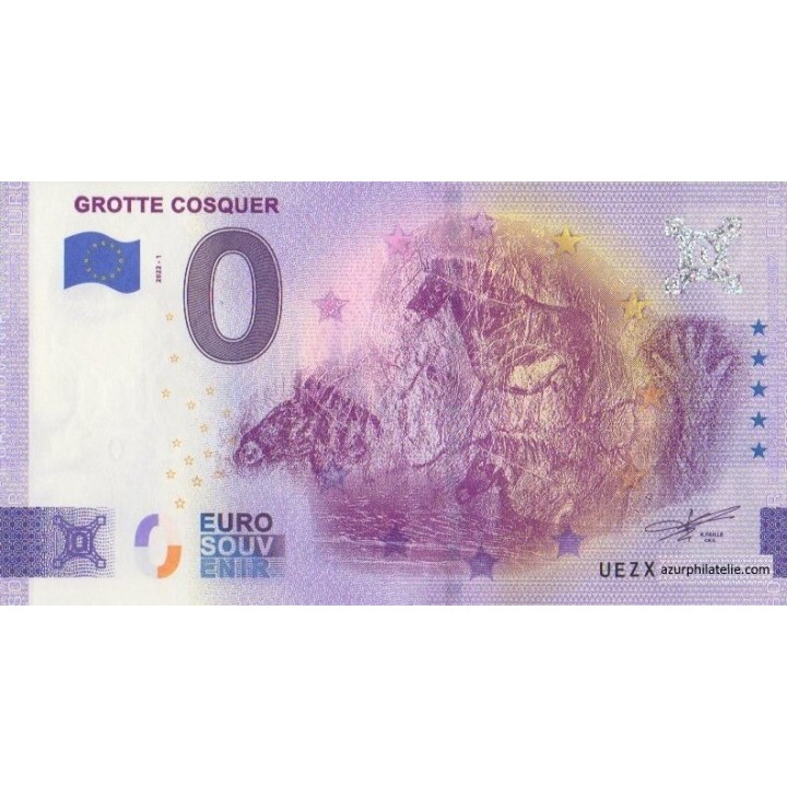 Euro banknote memory - 2022 - Grotte Cosquer - (Bouches-du-Rhône)