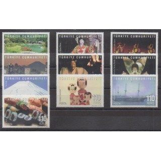Acheter cette série de timbres de Turquie de l'année 2010 (No 3533/3542).