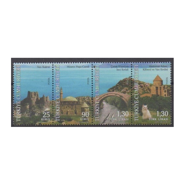 Buy this set of stamps of Turkey of the year 2011 (Nb 3573/3576).