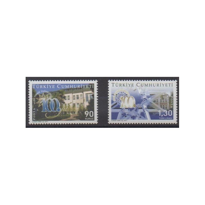 Buy this set of stamps of Turkey of the year 2011 (Nb 3581/3582).