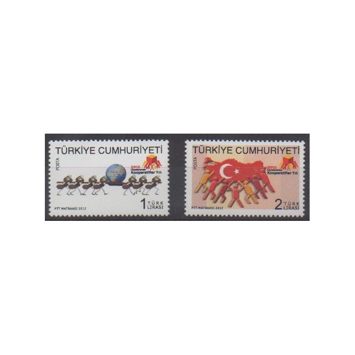 Acheter cette série de timbres de Turquie de l'année 2012 (No 3622/3623).