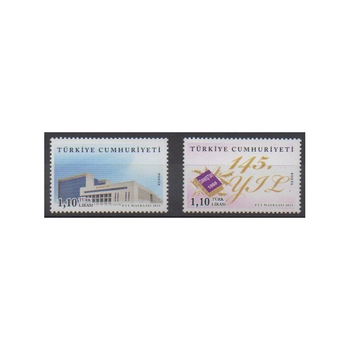 Acheter cette série de timbres de Turquie de l'année 2013 (No 3658/3659).