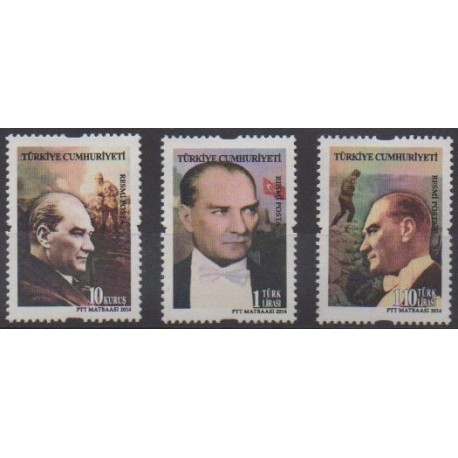 Turkey - 2014 - Nb S307F/S307H - Celebrities