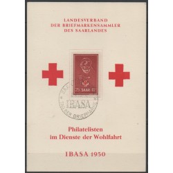 Sarre - 1950 - No 271 FDC - Santé ou Croix-Rouge