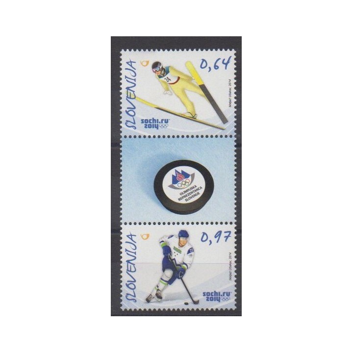 Buy this set of stamps of Slovenia of the year 2014 (Nb 872/873).