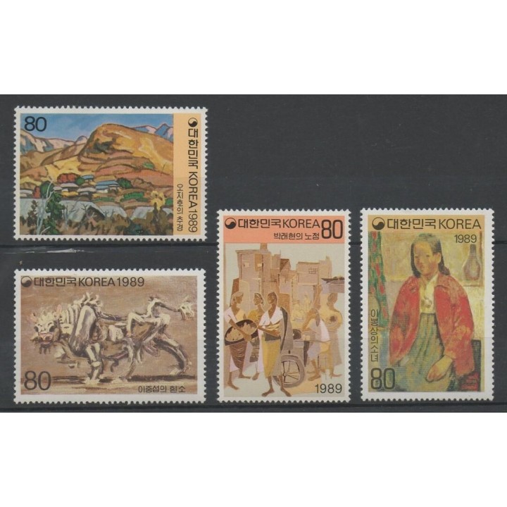 Stamps - South Korea - 1989 - Nb 1441/1444 - Various Art
