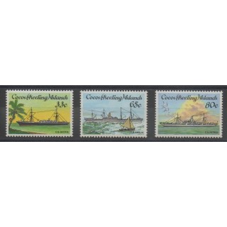 Stamps - Cocos (Island) - 1985 - Nb 128/130 - Boats
