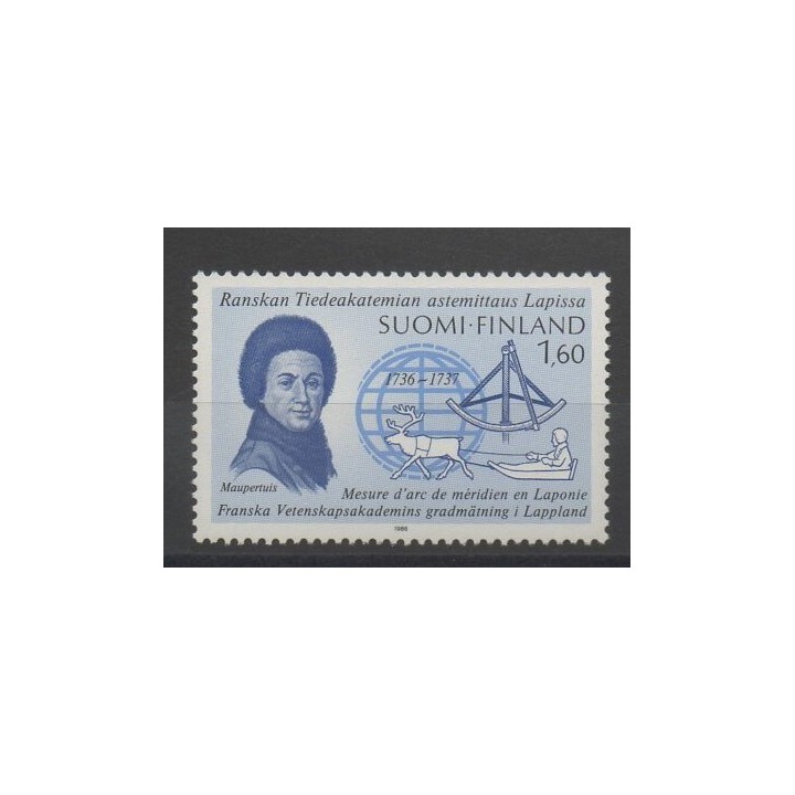Timbres - Finlande - 1986 - No 966 - Sciences et Techniques