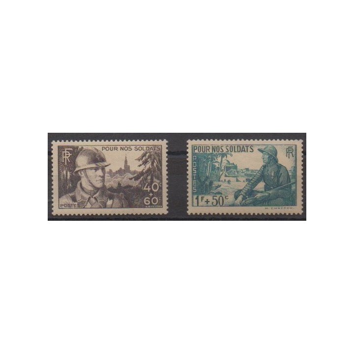 Acheter cette série de timbres de France de l'année 1940 (No 451/452).