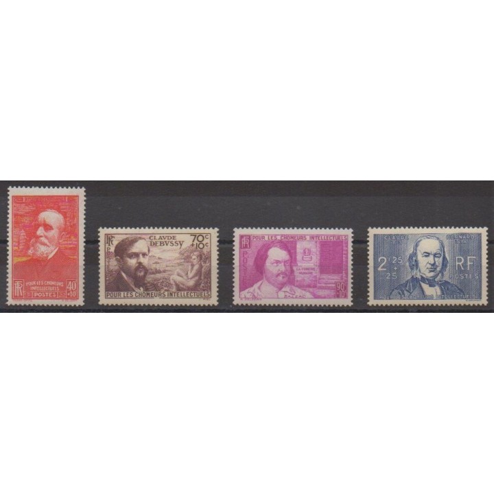 Acheter cette série de timbres de France de l'année 1939 (No 436/439).