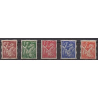 Acheter cette série de timbres de France de l'année 1939 (No 431/435).