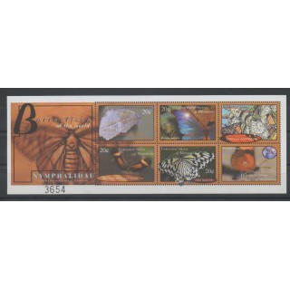 Stamps - Micronesia - 2000 - Nb 801/806 - butterflies